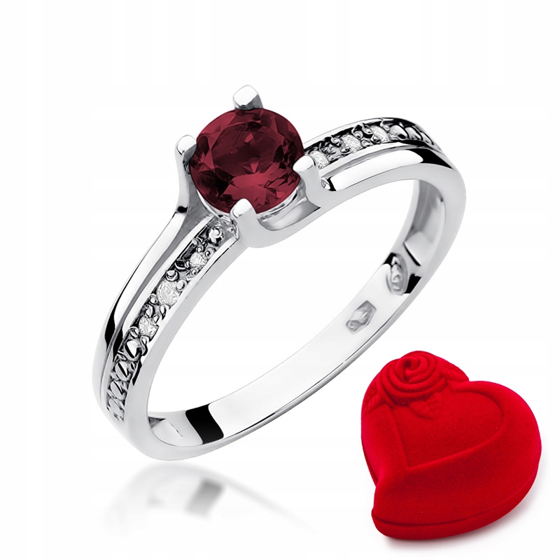 Zásnubný prsteň s identifikáciou W-106 Garnet Diamonds