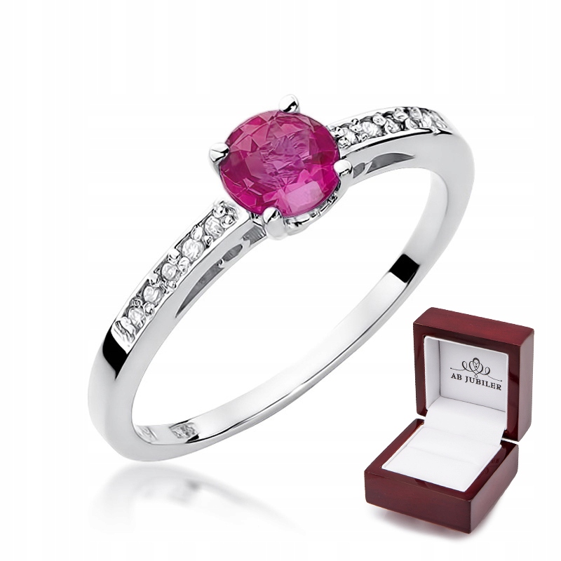Zásnubný prsteň id W-66 Rubin Diamonds