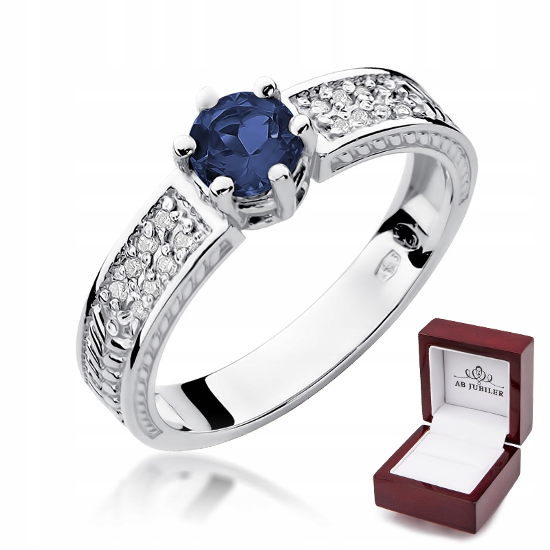 Zásnubný prsteň id W-75 Sapphire Diamonds