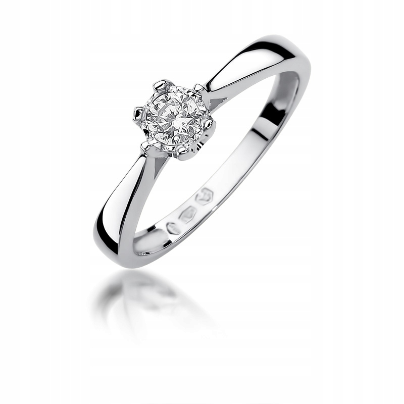 Embenomový krúžok diamant 0,20 ct biele zlato