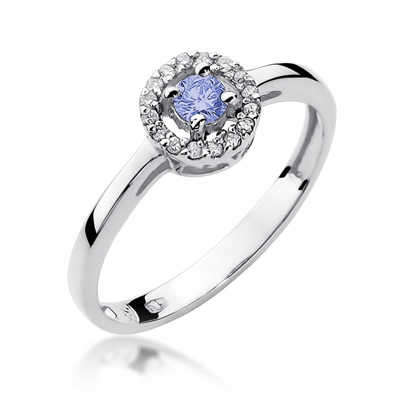 Zásnubný prsteň Brilliants TANZANITE biele zlato