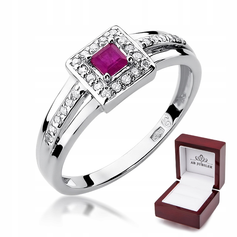 Zlatý prsteň a diamanty W-271 Ruby