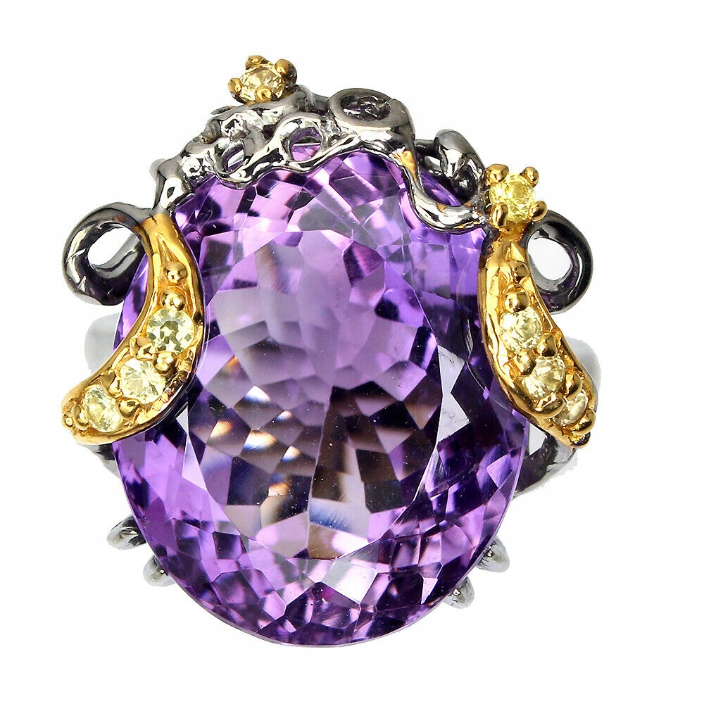 Ametyst Ring 46.47Ct Shair Silver R 17