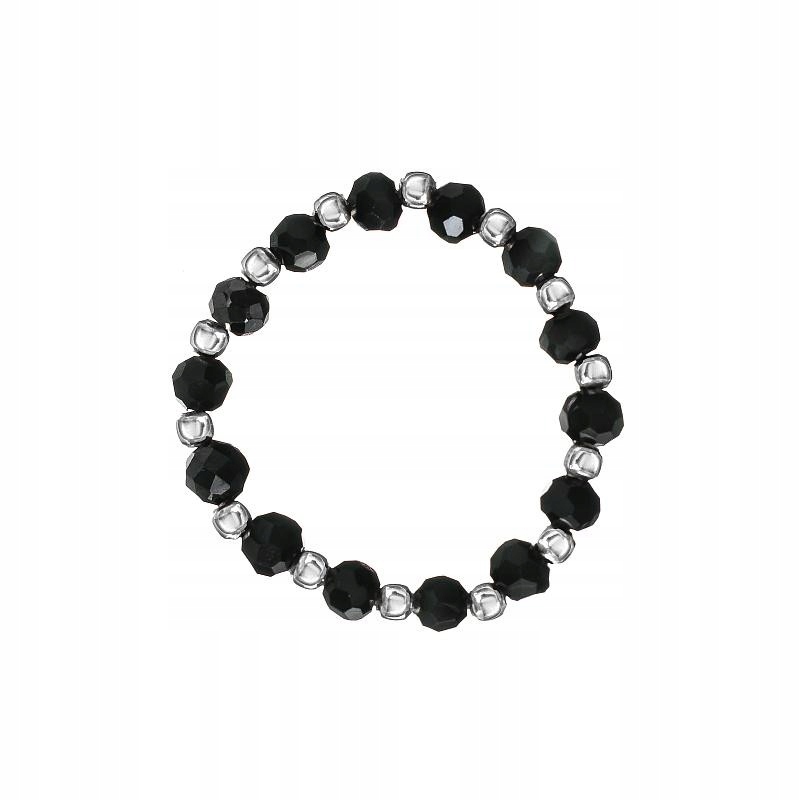 Pružný krúžok spinel, strieborné 925 guličky