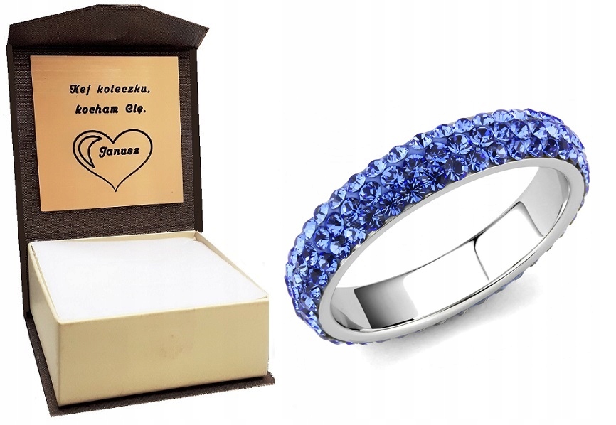 Prsteň LUXUSNÝ Swarovski el GRAWER r8