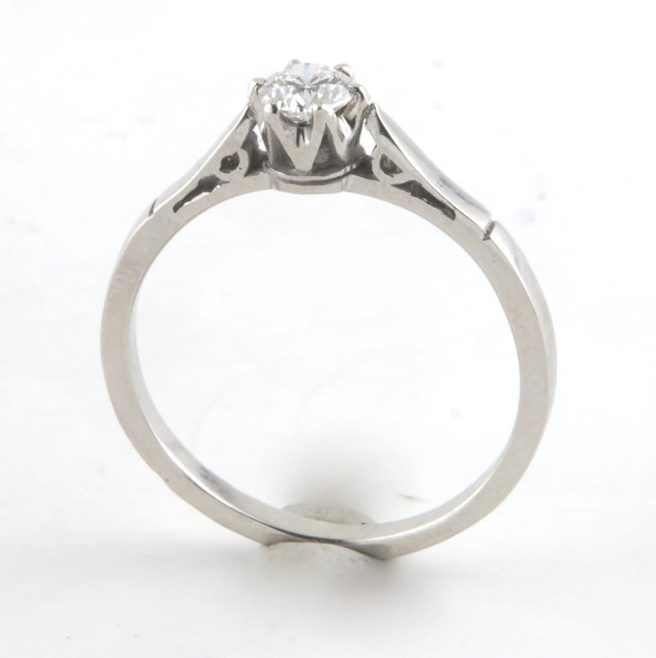 Platinový prsteň s diamantom 0,25 ct H / SI