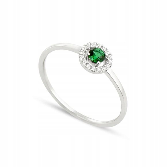 Veľkosť prsteňa 50 Emerald 0,14 ct DIAMOND GOLD 9 ct