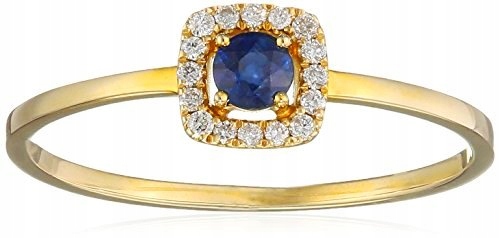 Veľkosť prsteňa 54 Zafír 0,14 ct DIAMOND GOLD 9 ct