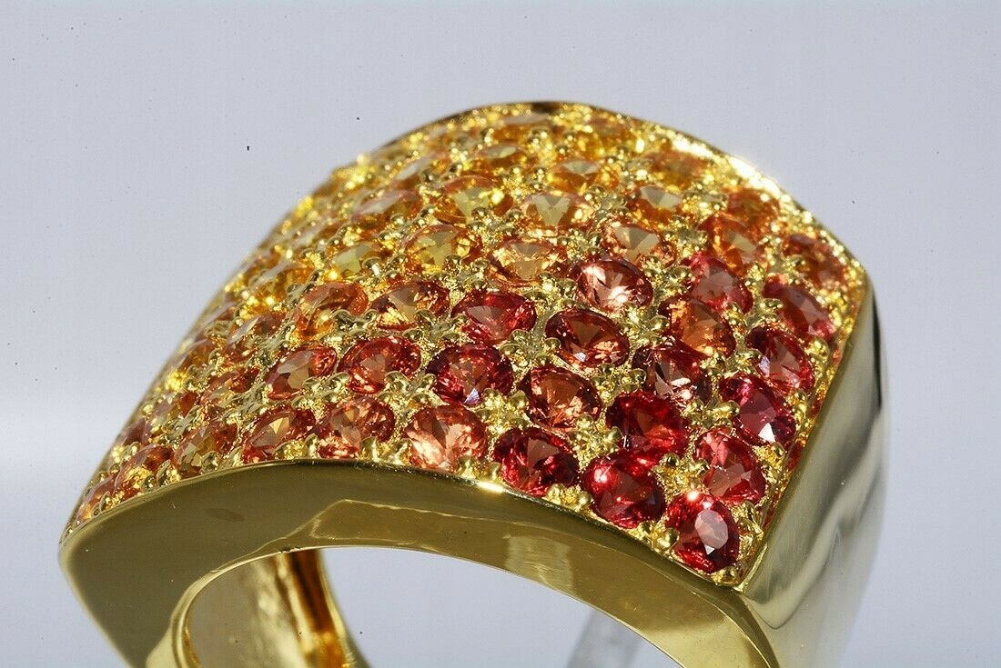 Strieborný prsteň 925 Sapphires R.14