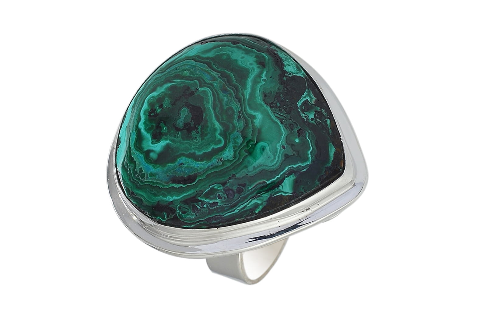 Strieborný prsteň chrysocolla s azuritom P168