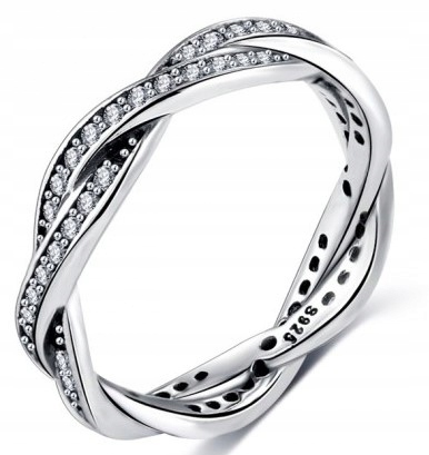 Strieborný (925) prsteň RHODIUM. 16 DARČEKOV