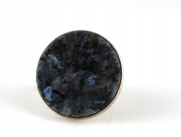 Strieborný (925) prsteň, modrý LABRADORITE