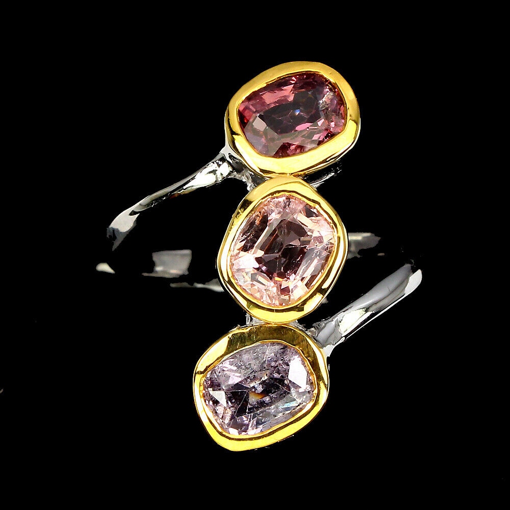 Strieborný prsteň, prírodný, 925 spinel, veľkosť 18