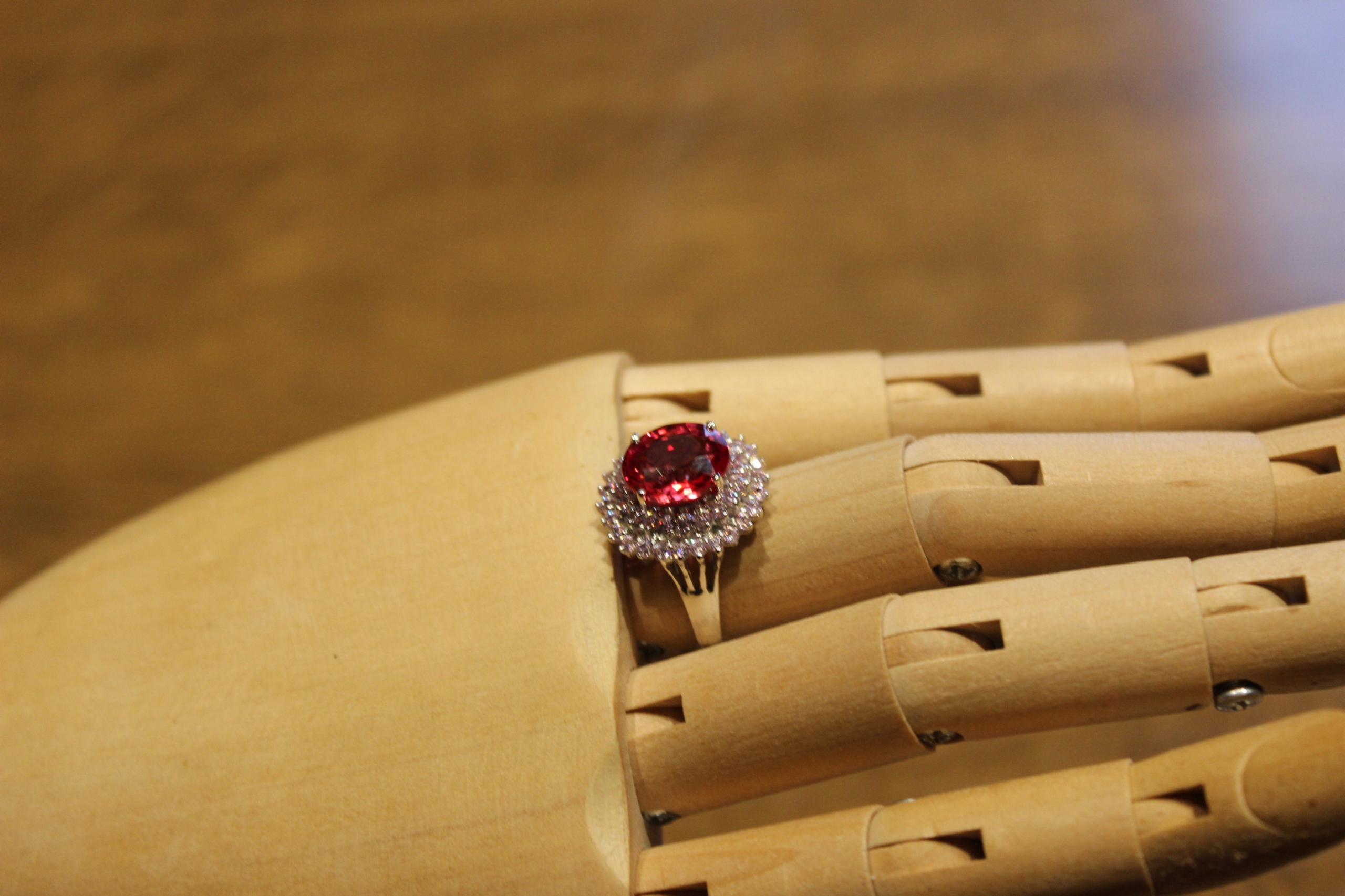 Ring Sapphires Songea padparadja r13 2