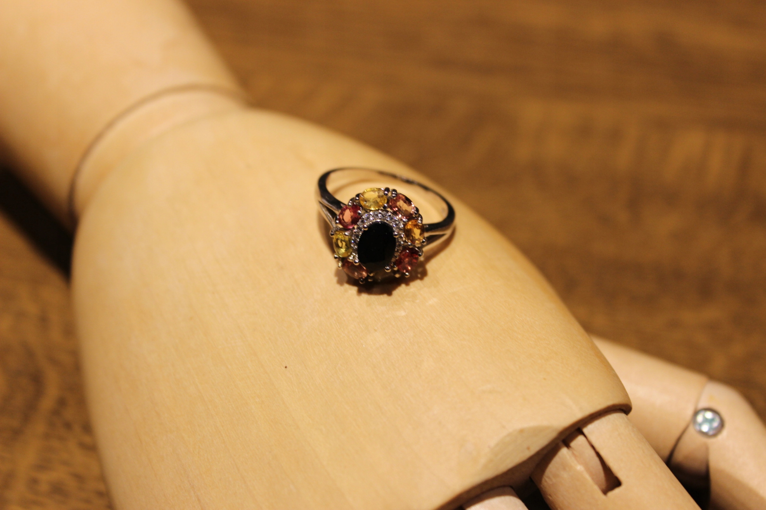 Ring Sapphires Songea Padparadja r16.5