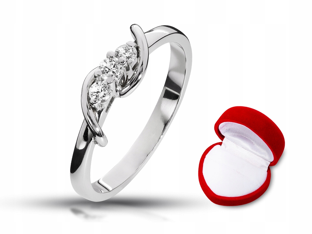 Prsteň s certifikátom 0,16 ct Vs / H diamantov