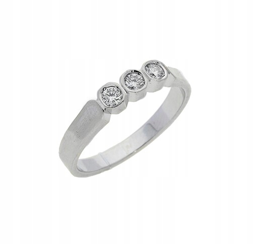 Prsteň s diamantmi 0,21 ct biele zlato str. 585
