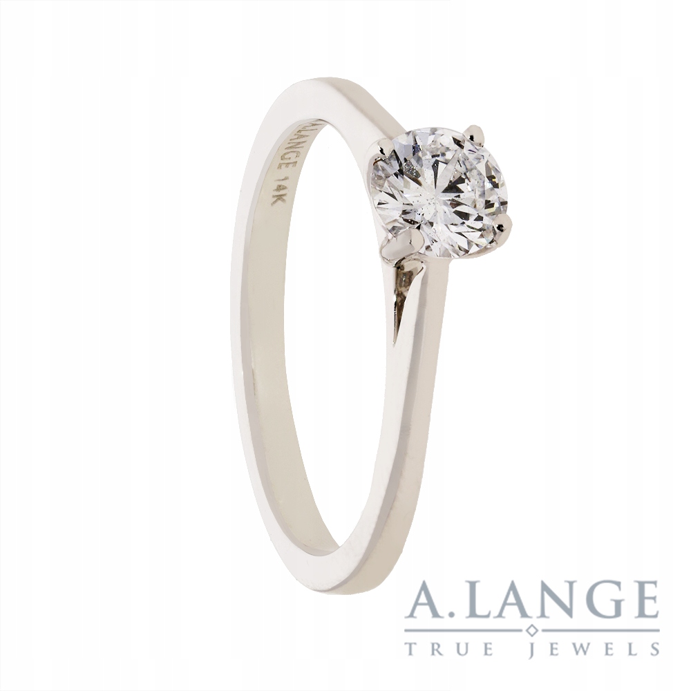 Diamantový prsteň 0,52 ct biele zlato. 585