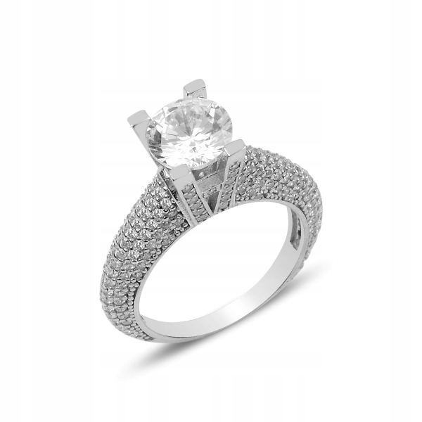 Prsteň so Swarovski kubickým zirkónom striebro 925