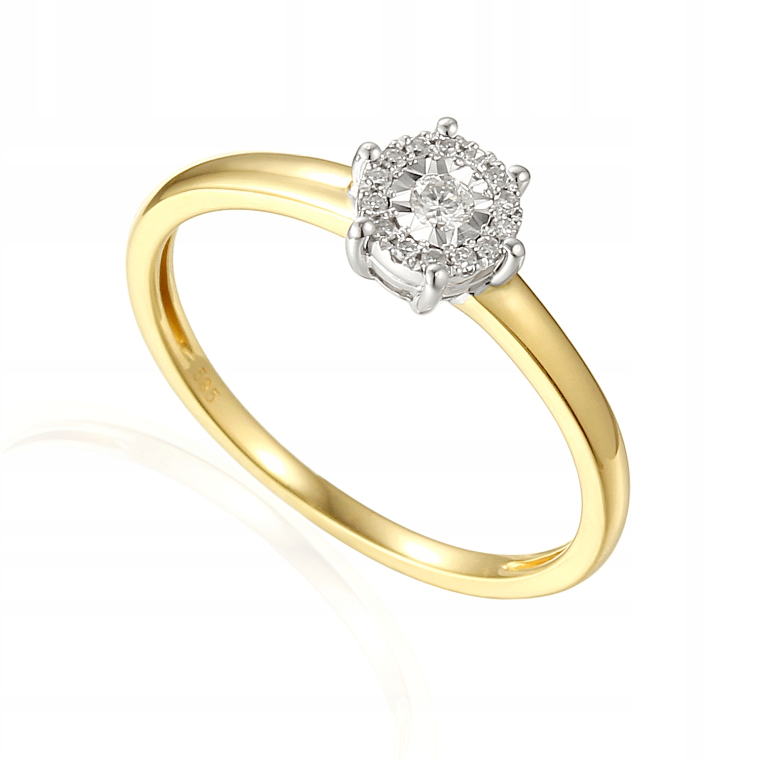 Prsteň s diamantom R48553 YW Arenart