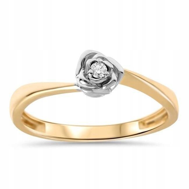 Zásnubný prsteň 585 Diamond 0,03 CT Rose