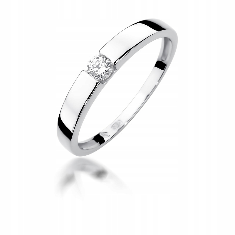 Przemicień Przebicona diamant diamant 0,12 ct biely Pln