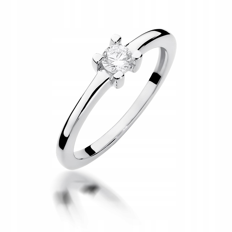 Embinking krúžok diamantového diamantu 0,23 ct biely