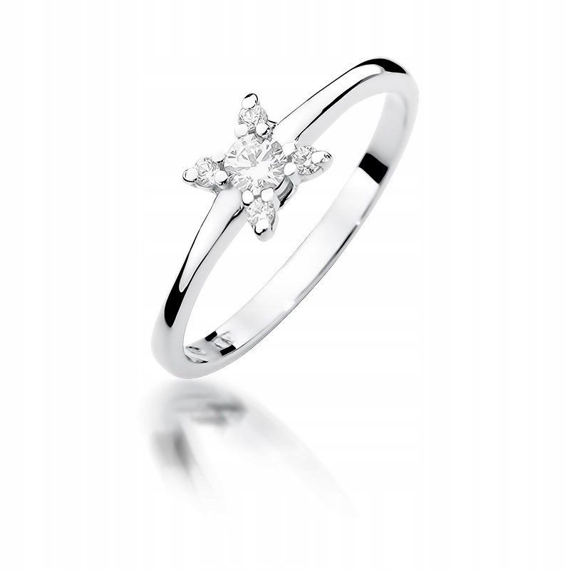 Zásnubný prsteň BRYLANT star White Gold