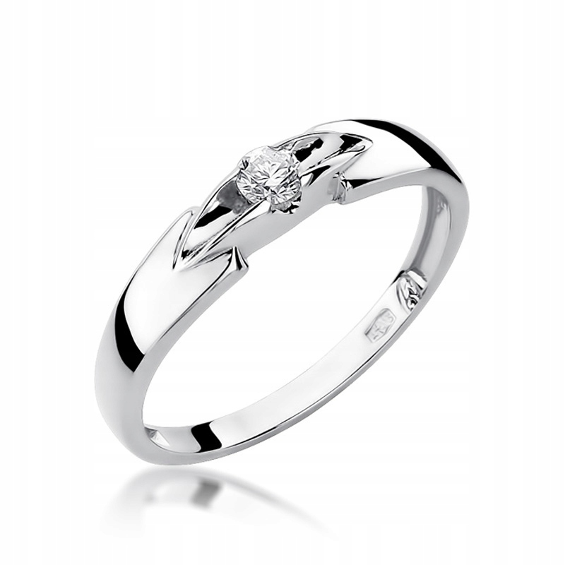 Przemicień Przebicona Brylanta 0,10 Ct White Pln