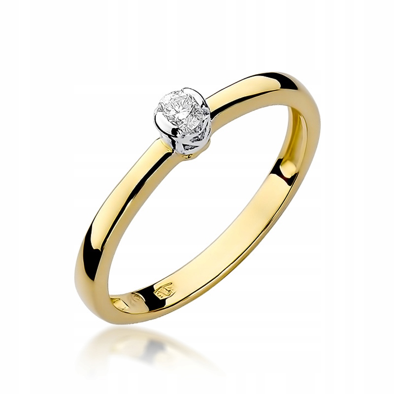 Diamantový zásnubný prsteň 0,10 ct Klasika!