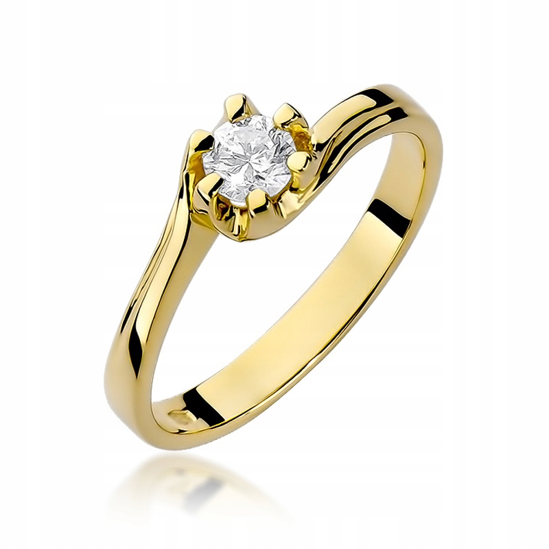 Zariadenie krúžku Diamond 0,30 CT Classic!