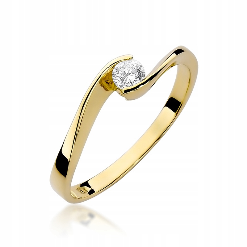 Diamantový zásnubný prsteň 0,13 ct