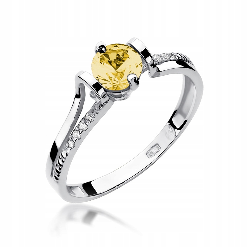 Zásnubný prsteň Diamonds LEMON! Biele zlato