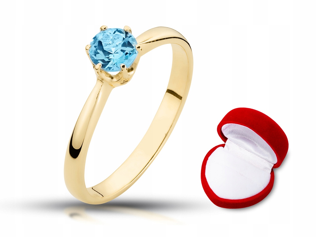 Zásnubný prsteň TOPAZ 0,50 ct zlatý 585 24h