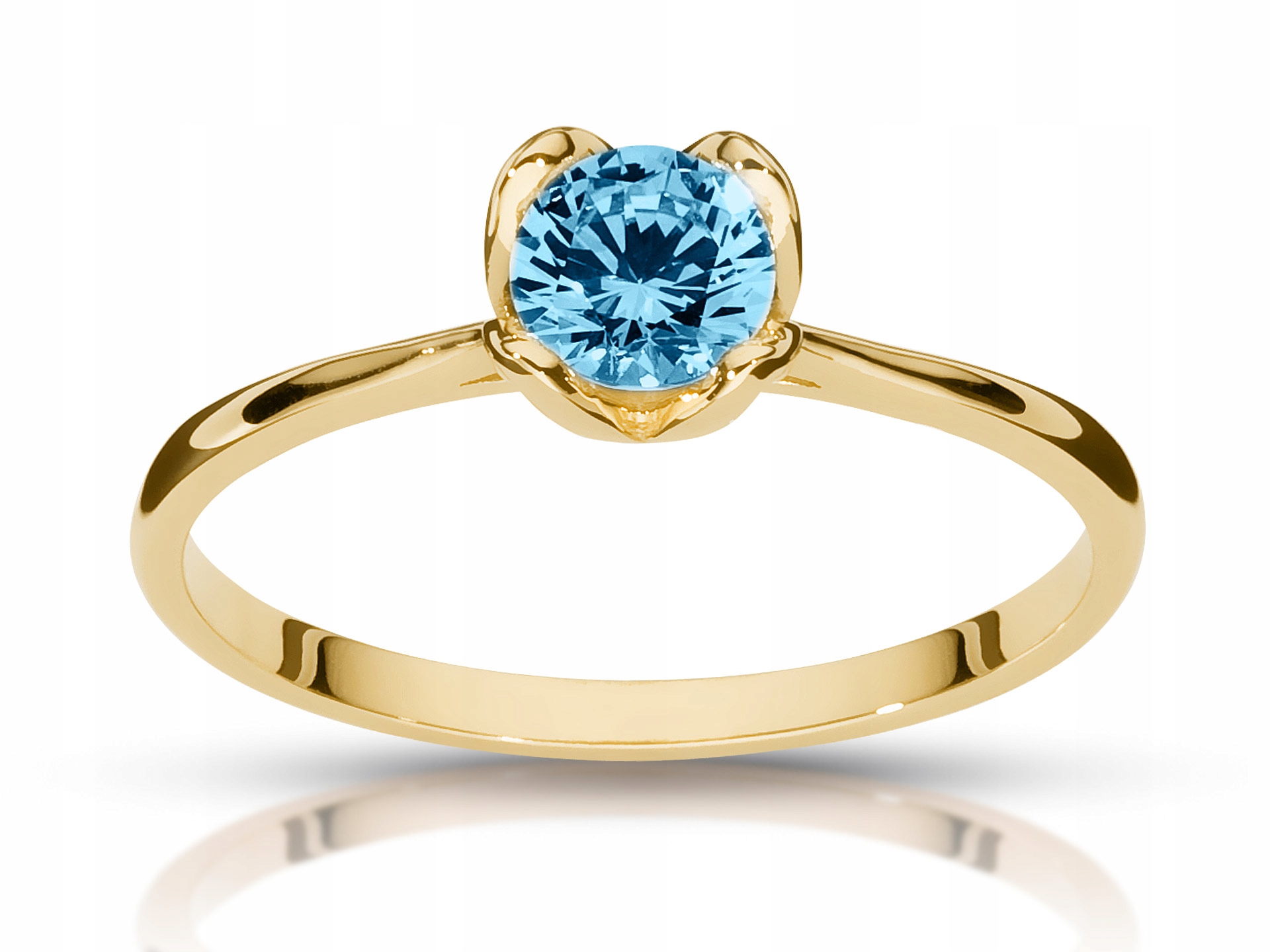 Topaz zásnubný prsteň 0,50ct zlato 585