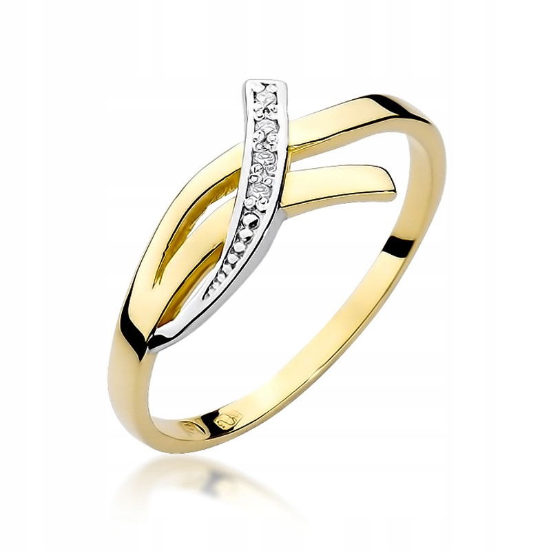 Diamantový zásnubný prsteň 0,02 ct 585 BigDIAM