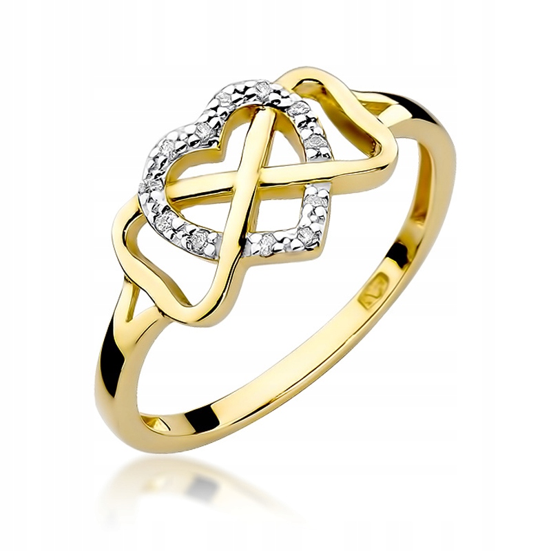 Diamantový zásnubný prsteň 0,06ct 585 14K