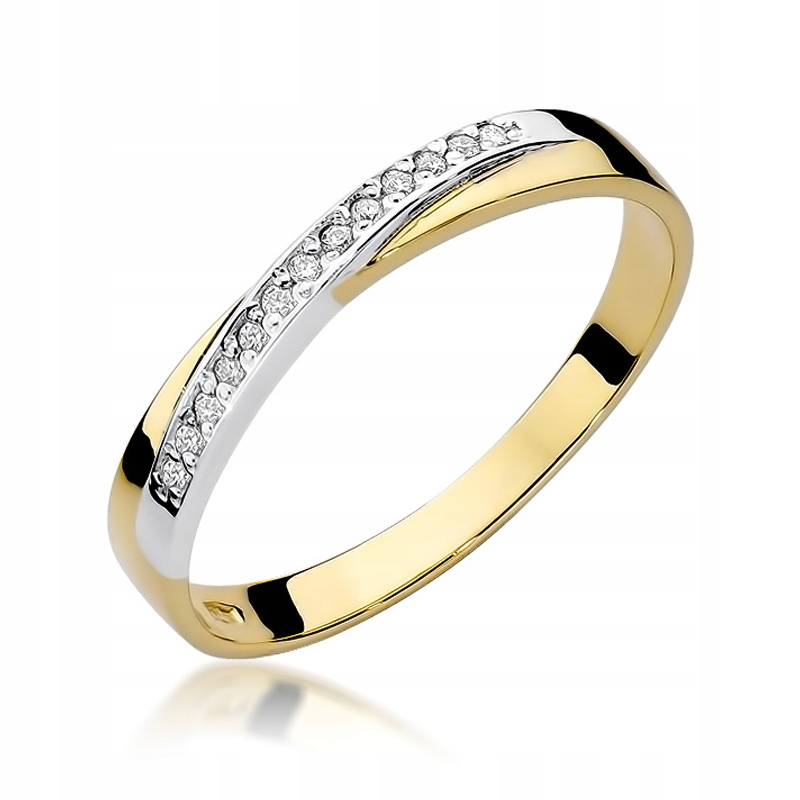 Brylant zásnubný prsteň 0,07Ct 585 14K