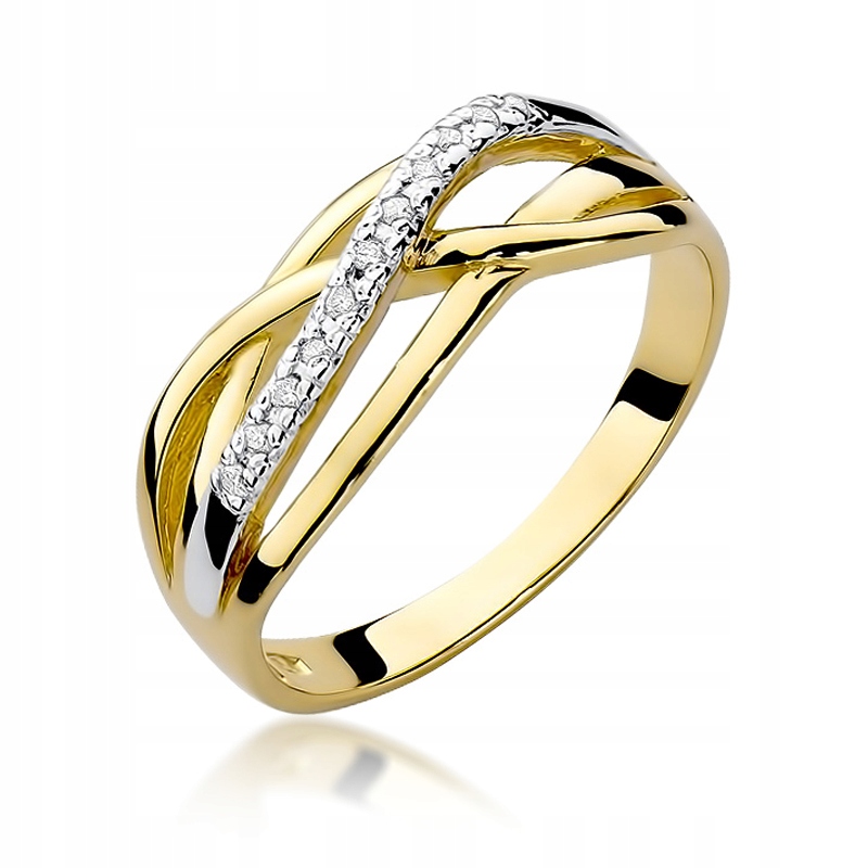Diamantový zásnubný prsteň 0,10 ct 585 č. 930