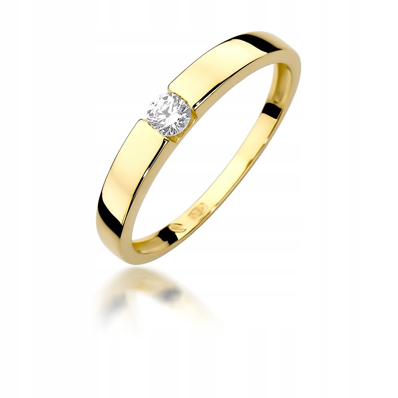 Brylantný zásnubný prsteň 0,12ct 585 14k