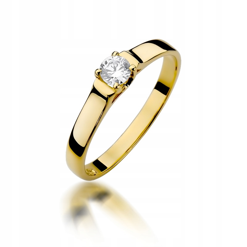 Diamantový zásnubný prsteň 0,18 ct 585 14K