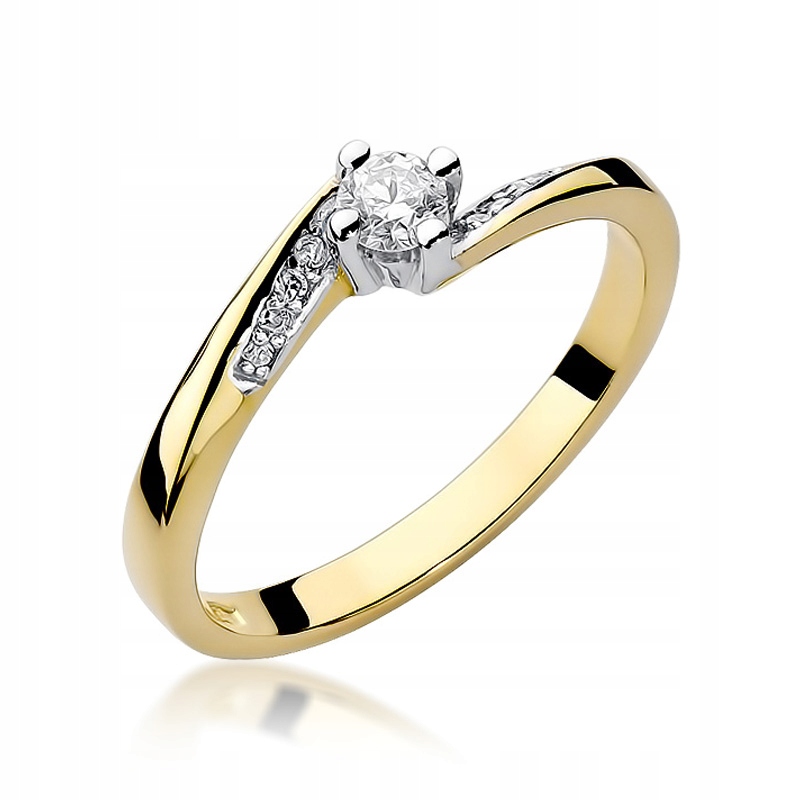Diamantový zásnubný prsteň 0,19ct 585 14K