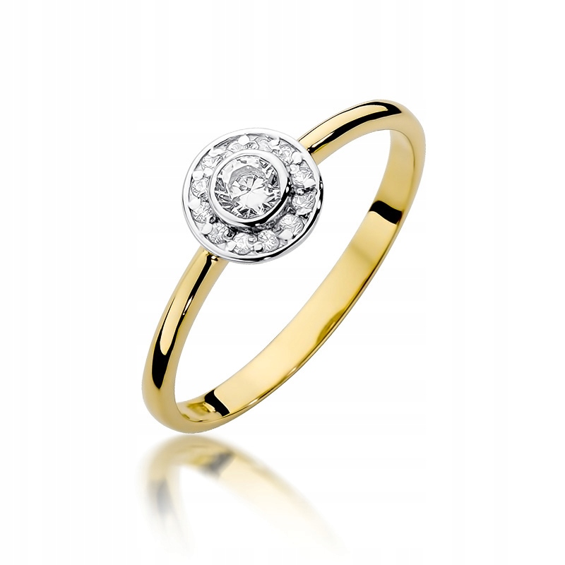 Diamantový zásnubný prsteň 0,21 ct 585 14K