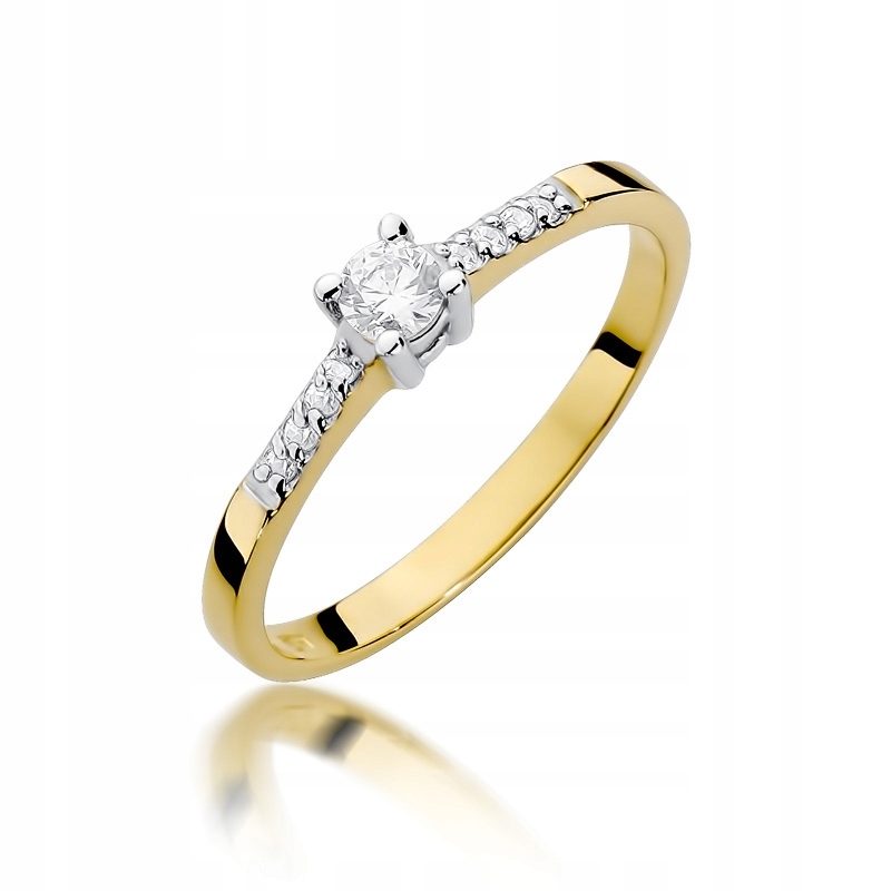 Diamantový zásnubný prsteň 0,22 ct 585 14 tis