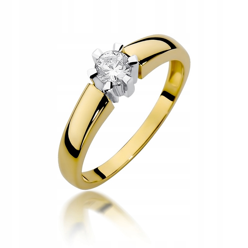Diamantový zásnubný prsteň 0.23ct 585 14K