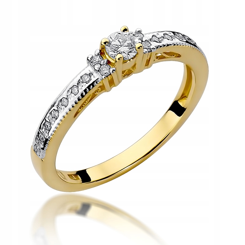 Diamantový zásnubný prsteň 0,24ct 585 14K
