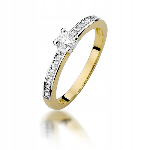 Diamantový zásnubný prsteň 0,28ct 585 14K