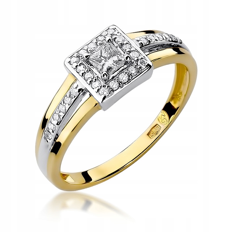 Diamantový zásnubný prsteň 0,29 ct 585 14 K