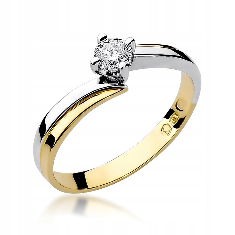 Diamantový zásnubný prsteň 0,30ct 585 14