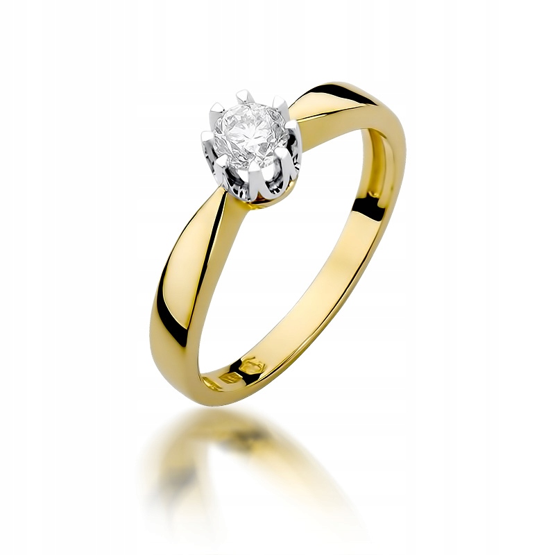 Diamantový zásnubný prsteň 0,30ct 585 14K 932